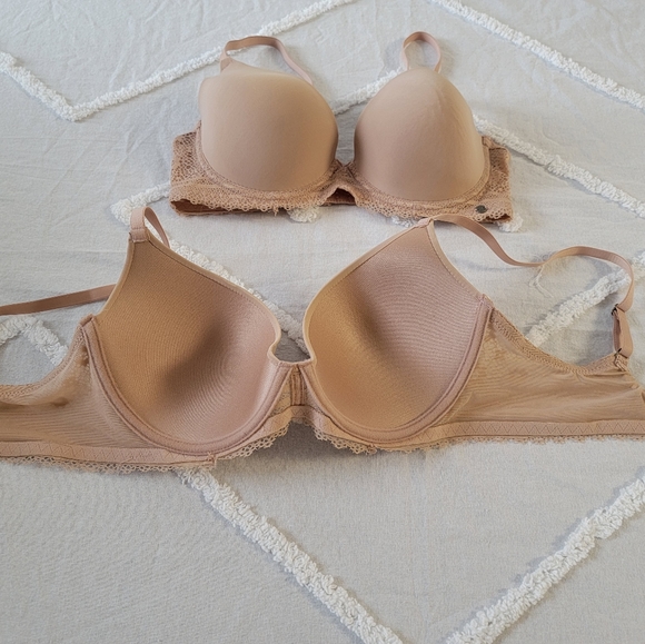 LUCKY BRAND NUDE BRAS 36 C BRAND NEW WO TAGS - Picture 4 of 5